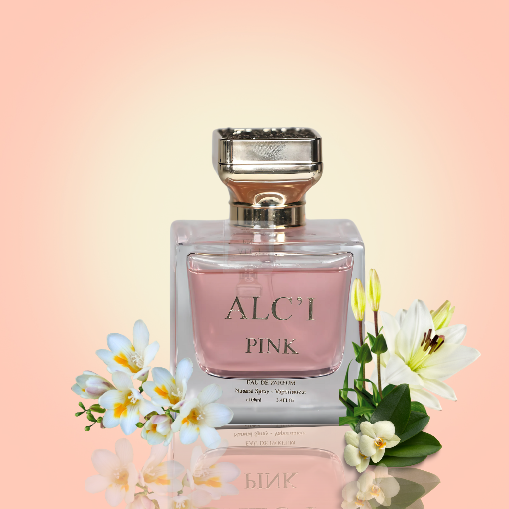 ALCI Pink Perfume – Floral & Fruity Fragrance with Peony, Lychee, and Cedarwood